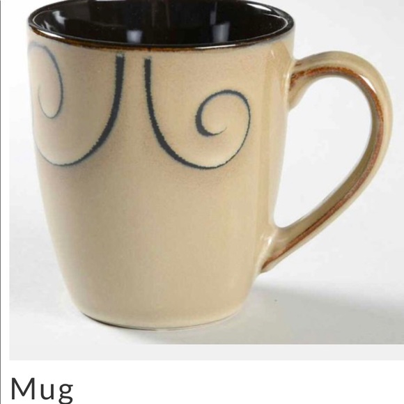 Pfaltzgraff Other - 5 ea. Mug Black Scroll by PFALTZGRAFF